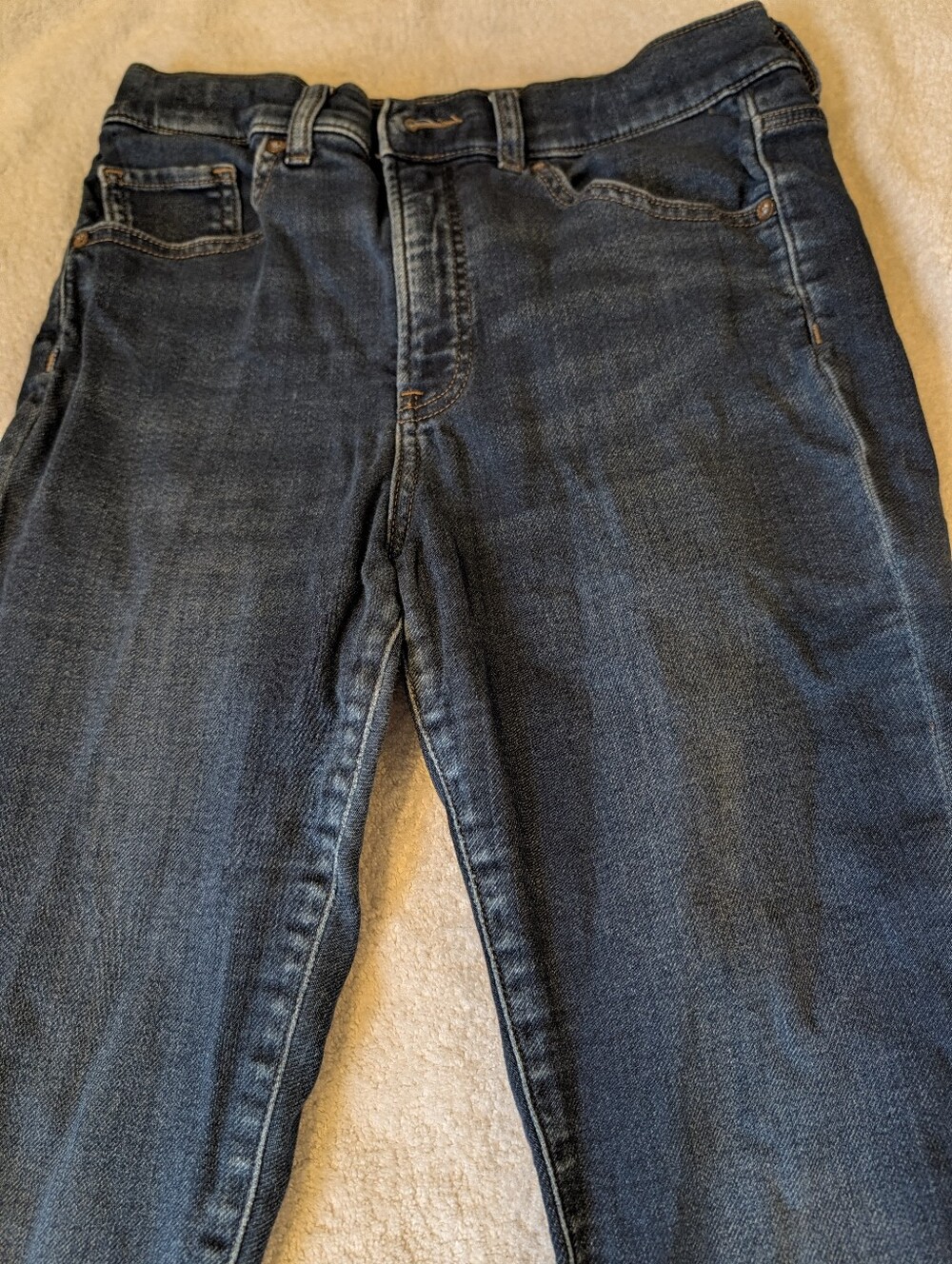 Express High Rise Skinny Jeans Dark Wash Denim Size 6R Stretch - Picture 4 of 12